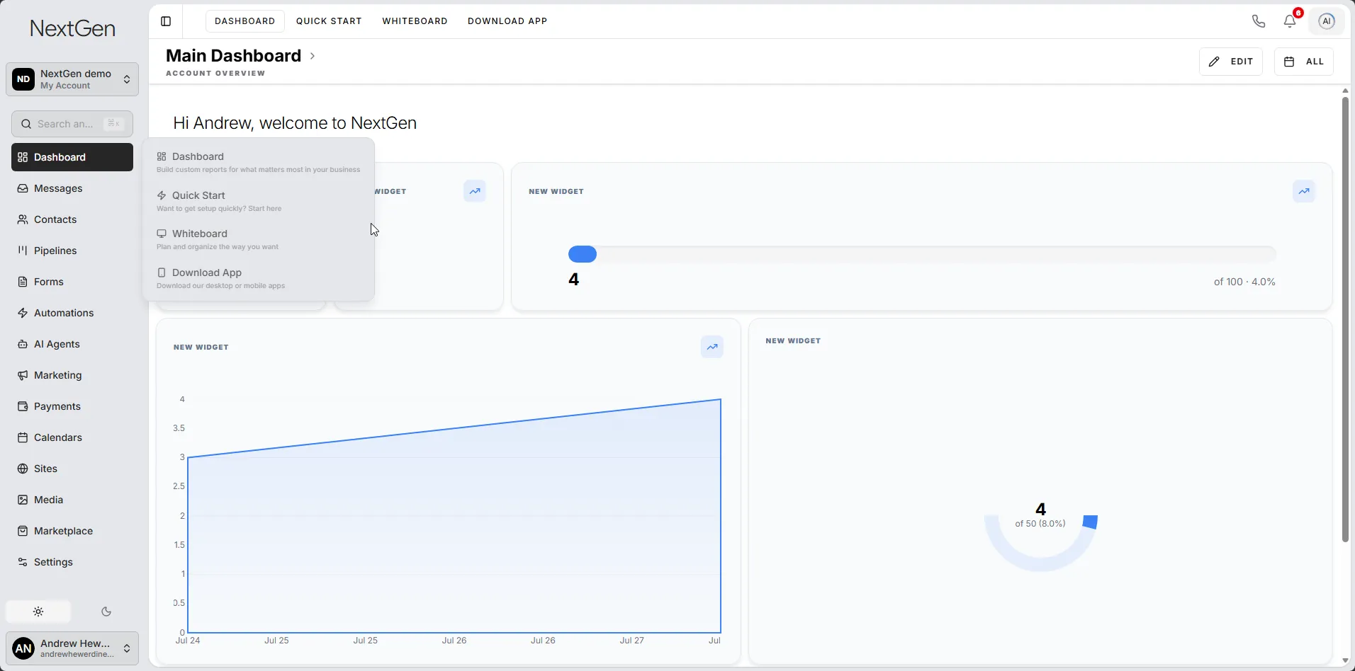 Revenyou Interface